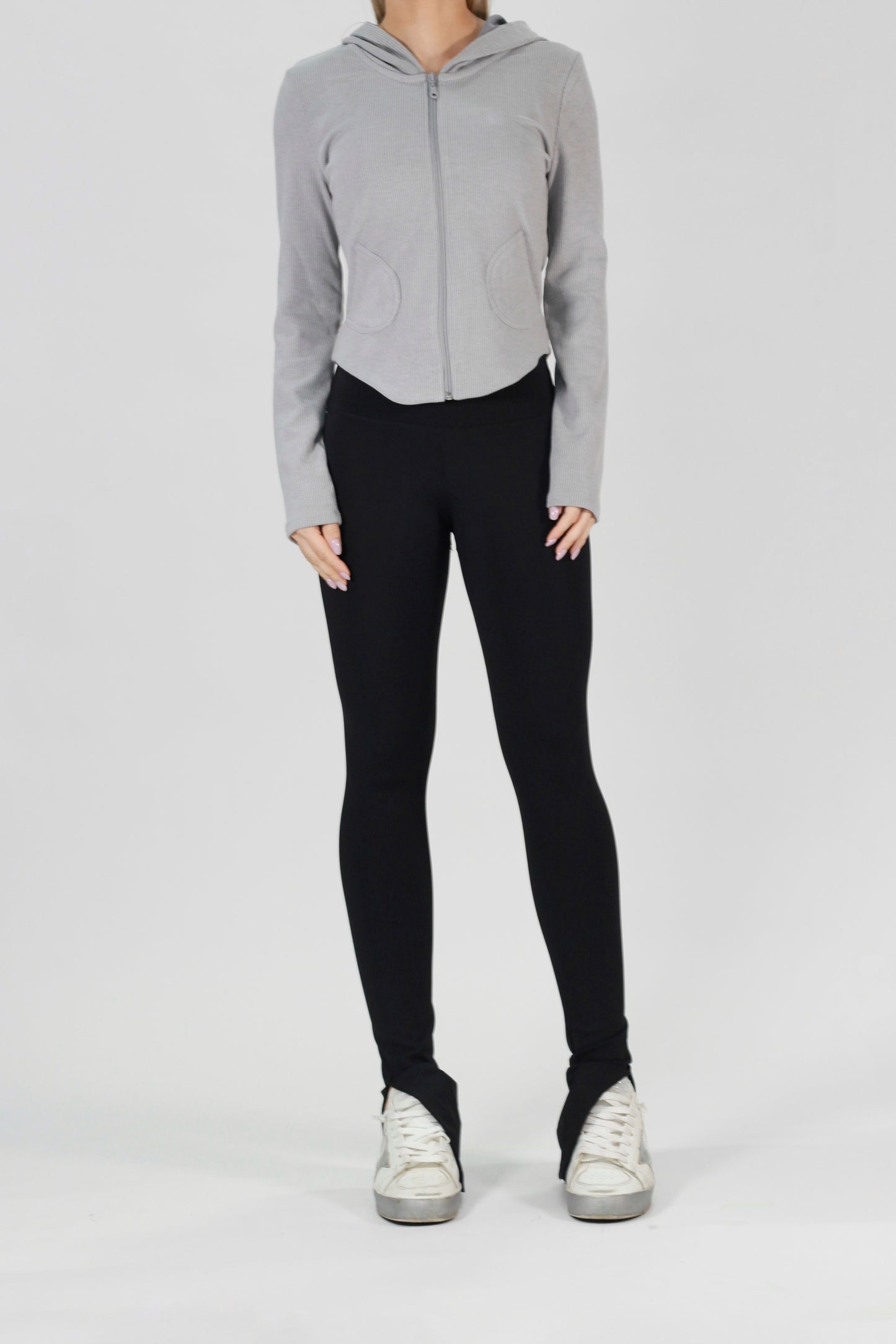 Rib sweater gray