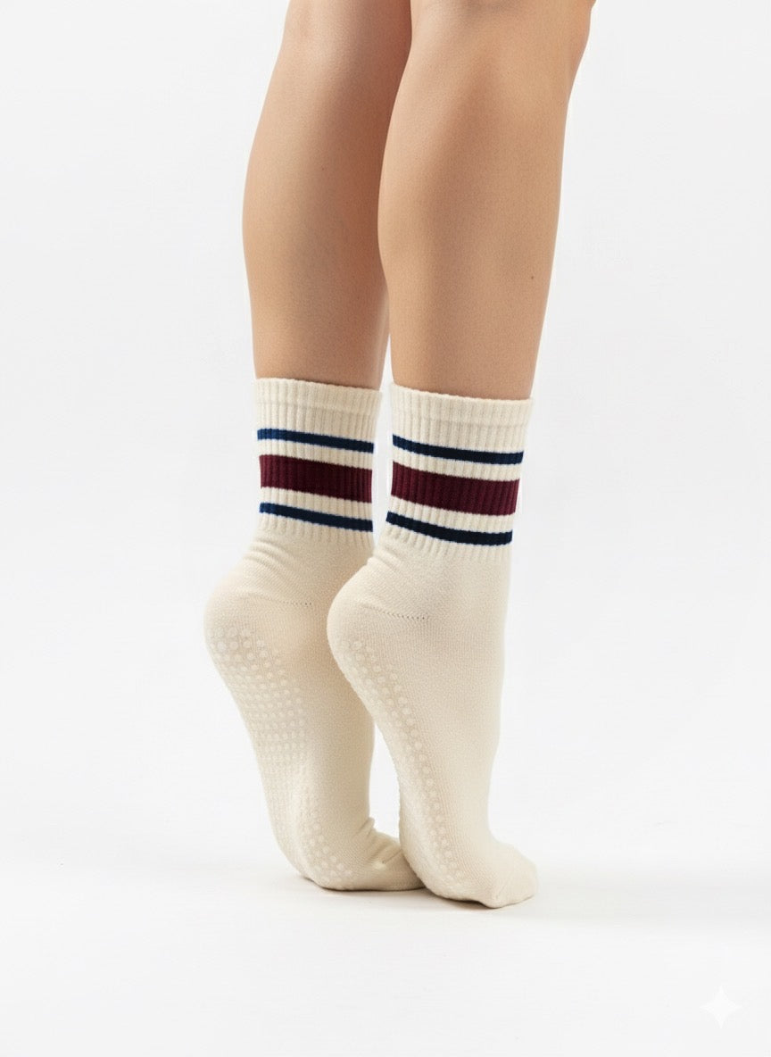 The Grip socks / vino&black