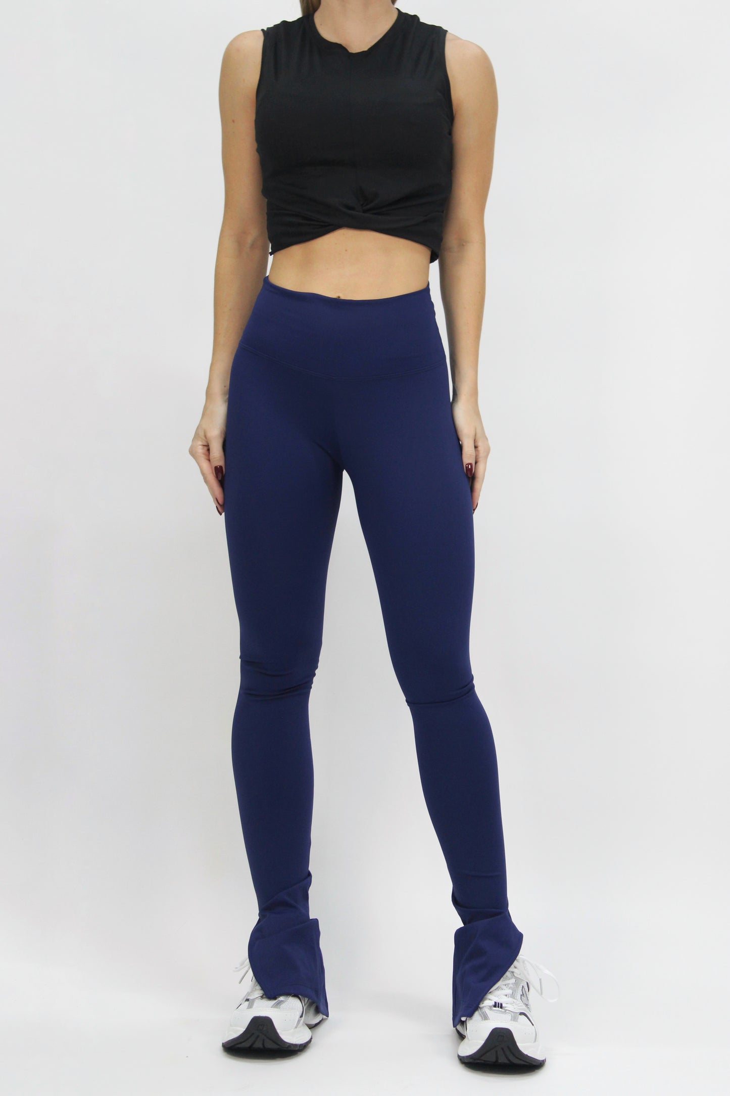 Split Flare Legging bright blue