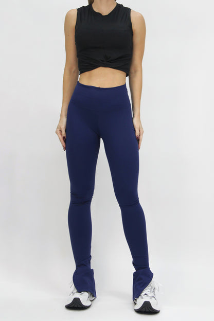 Split Flare Legging bright blue