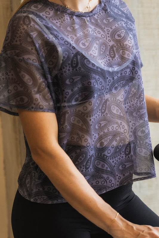 The mesh shirt bandana black