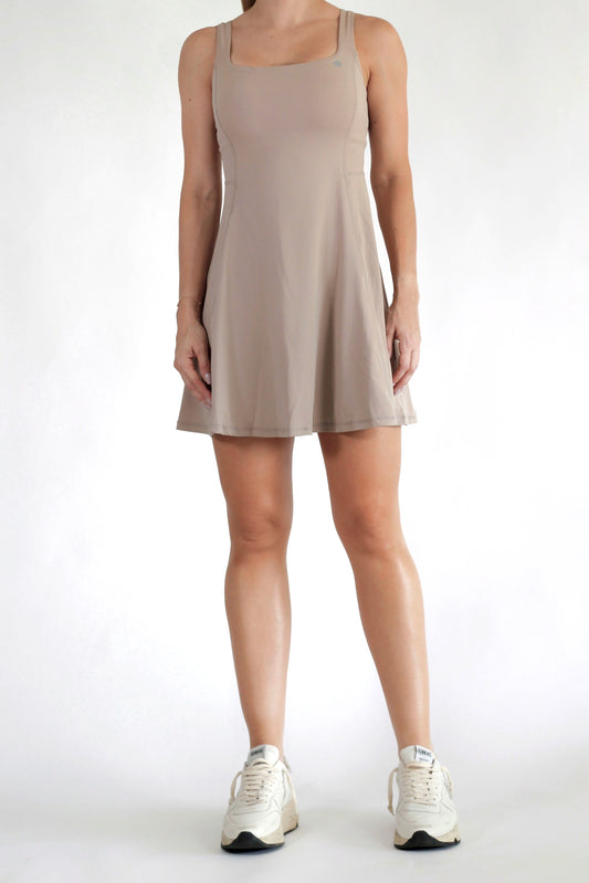 Tennis dress 3 Khaki