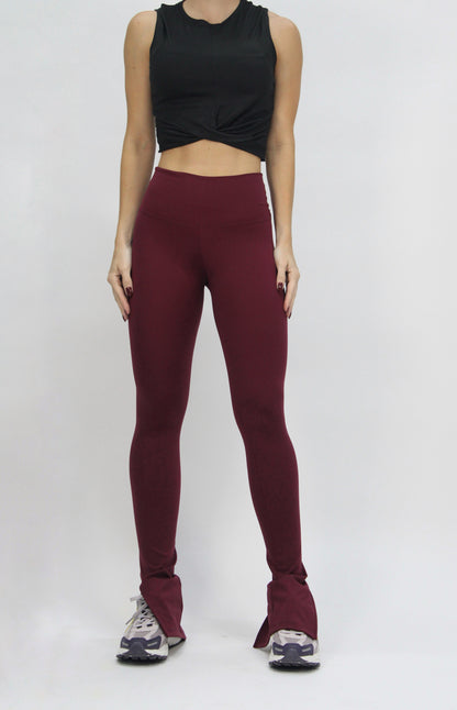 Split Flare Legging light vino
