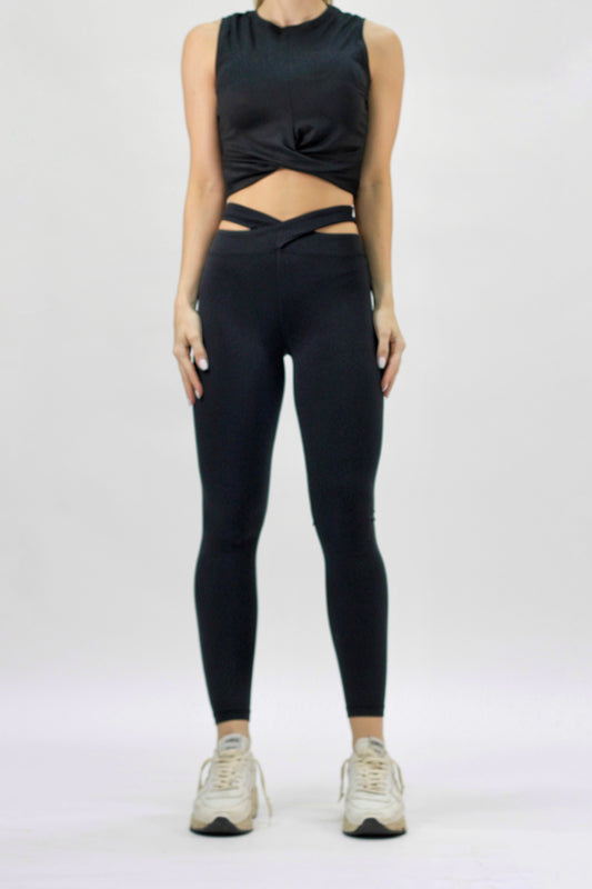 Cutout legging black