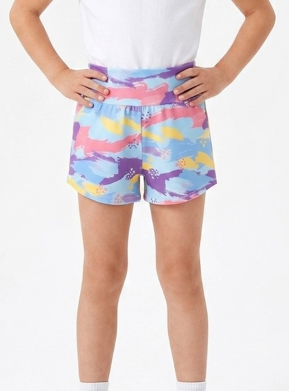 Colorful short blue