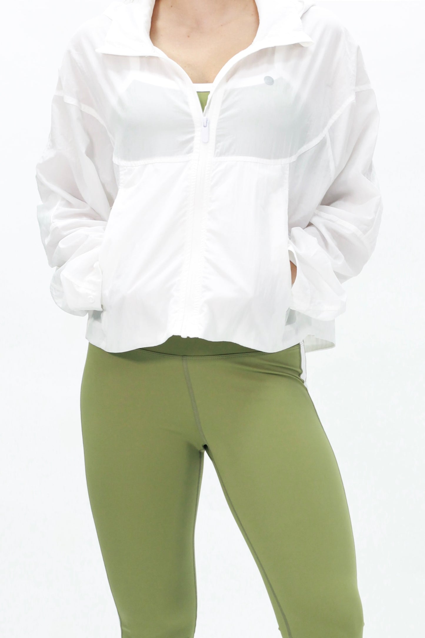 Parachute jacket white