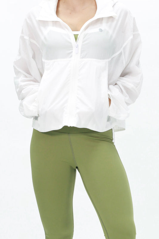 Parachute jacket white