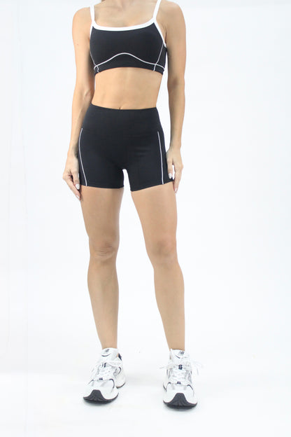 Sporty biker 2 black set