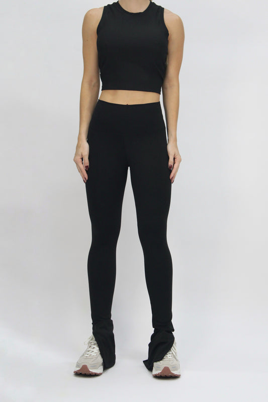 Rib Tank Basic shirt black