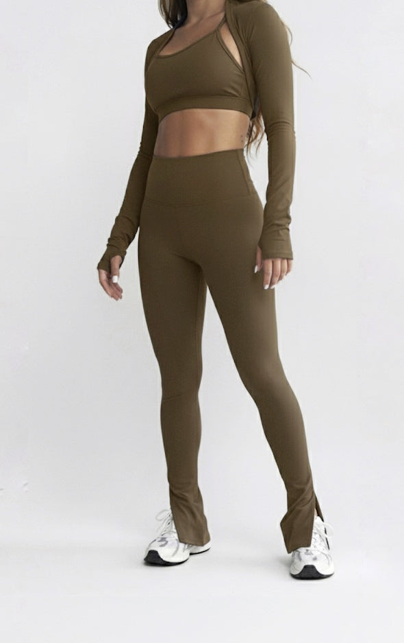 Sleeves Split flare green (1pc)