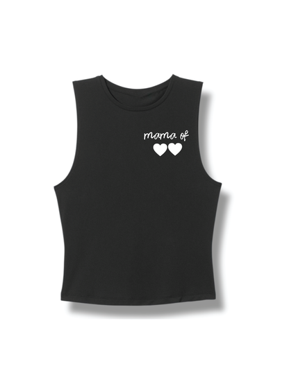 Mama of (#) logo t-shirt