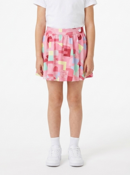 Geometric pink skirt