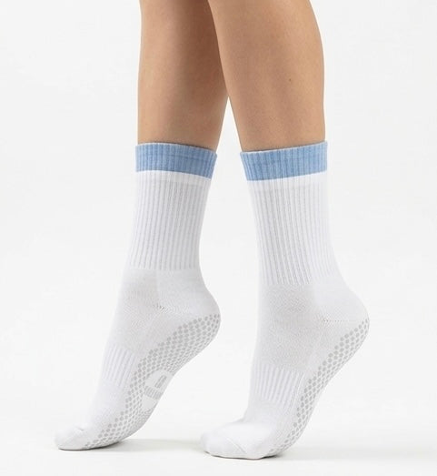 The Grip socks duo / white
