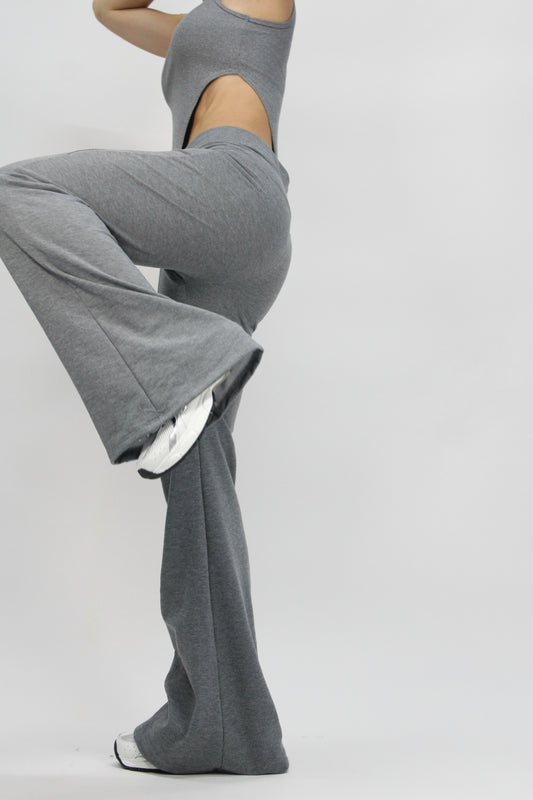 Flare jogger gray