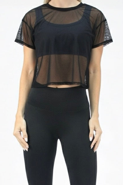 The mesh black