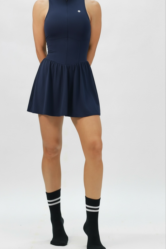 Corset dress navy