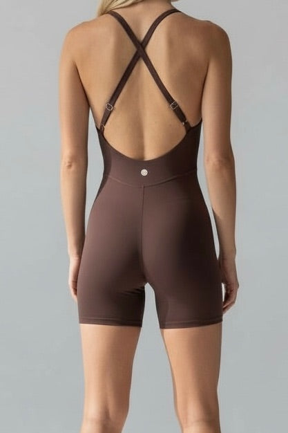 Jumpsuit biker 6 brown