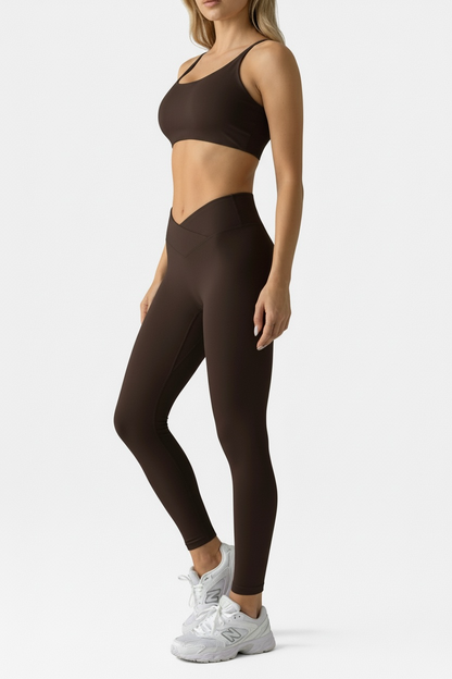 V rib brown set