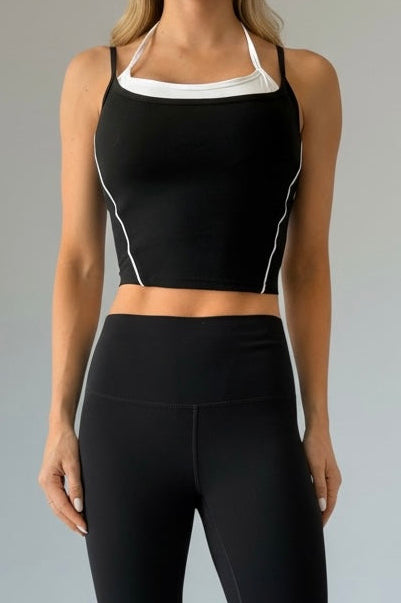 Sporty Duo Top Black