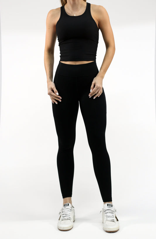 Basic Black Legging con bolsillo