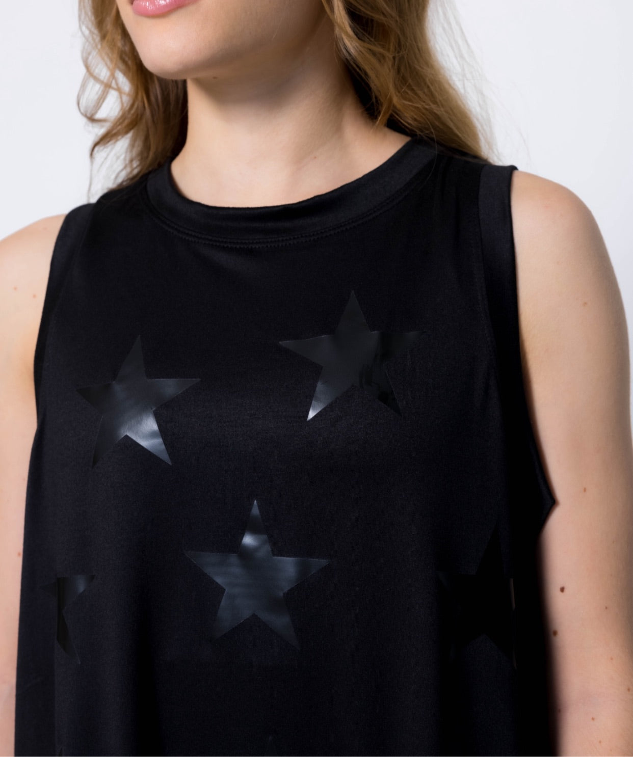Stars black on black t-shirt